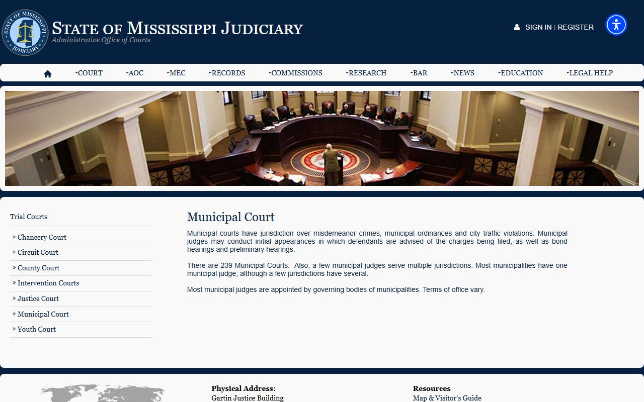 Monroe County municipal court records jurisdiction overview