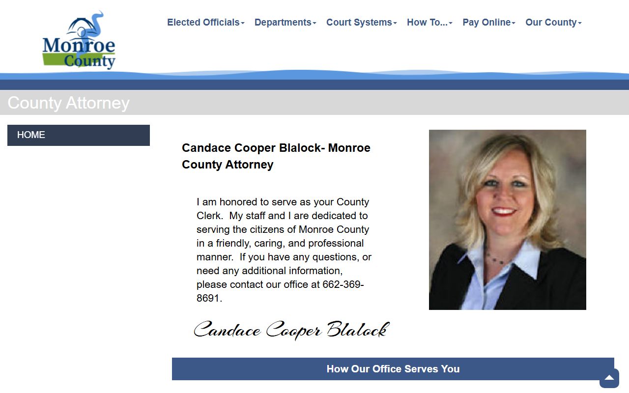 Monroe County criminal court records county attorney prosecuting duties