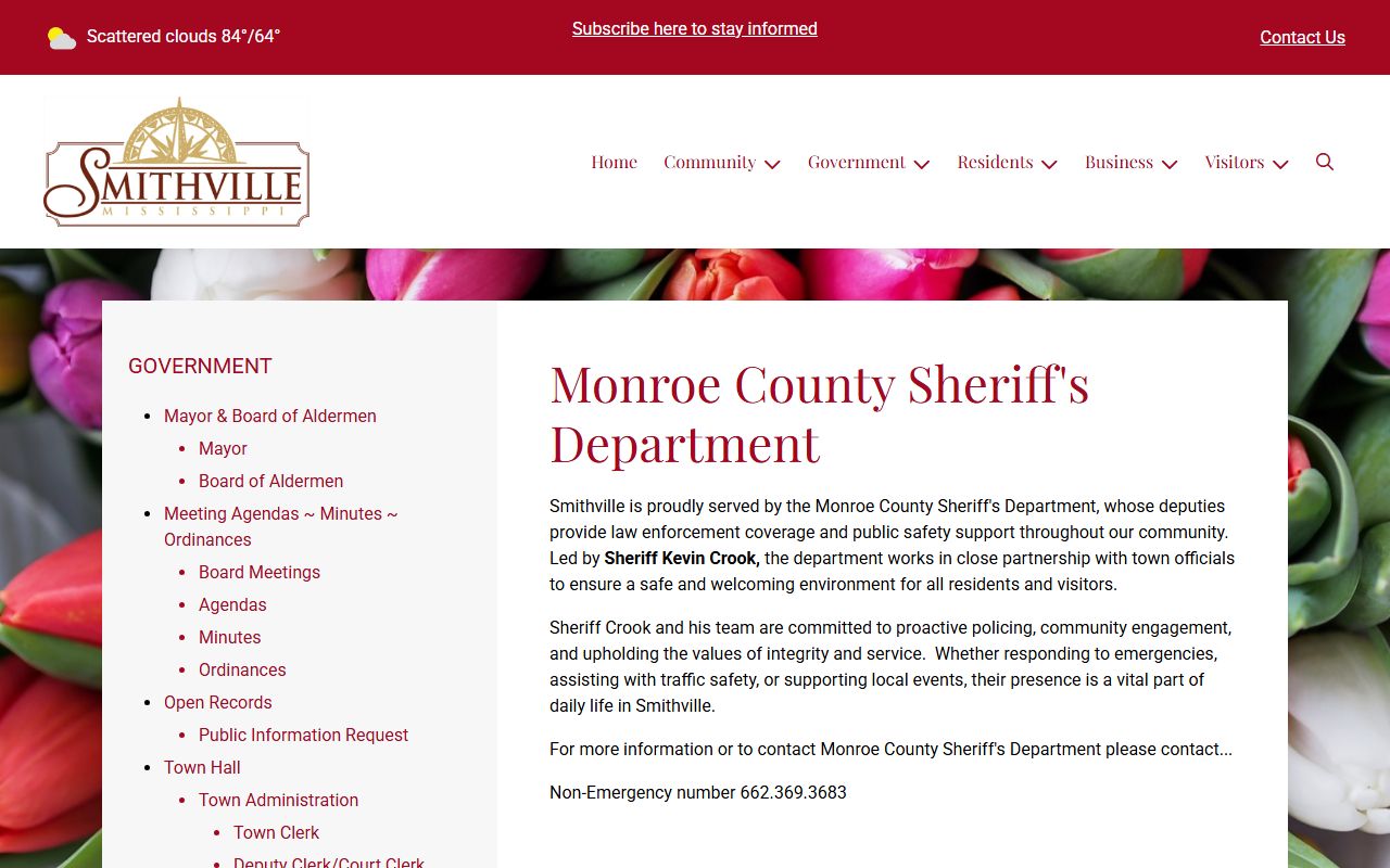 Monroe County court dockets Smithville sheriff service reference