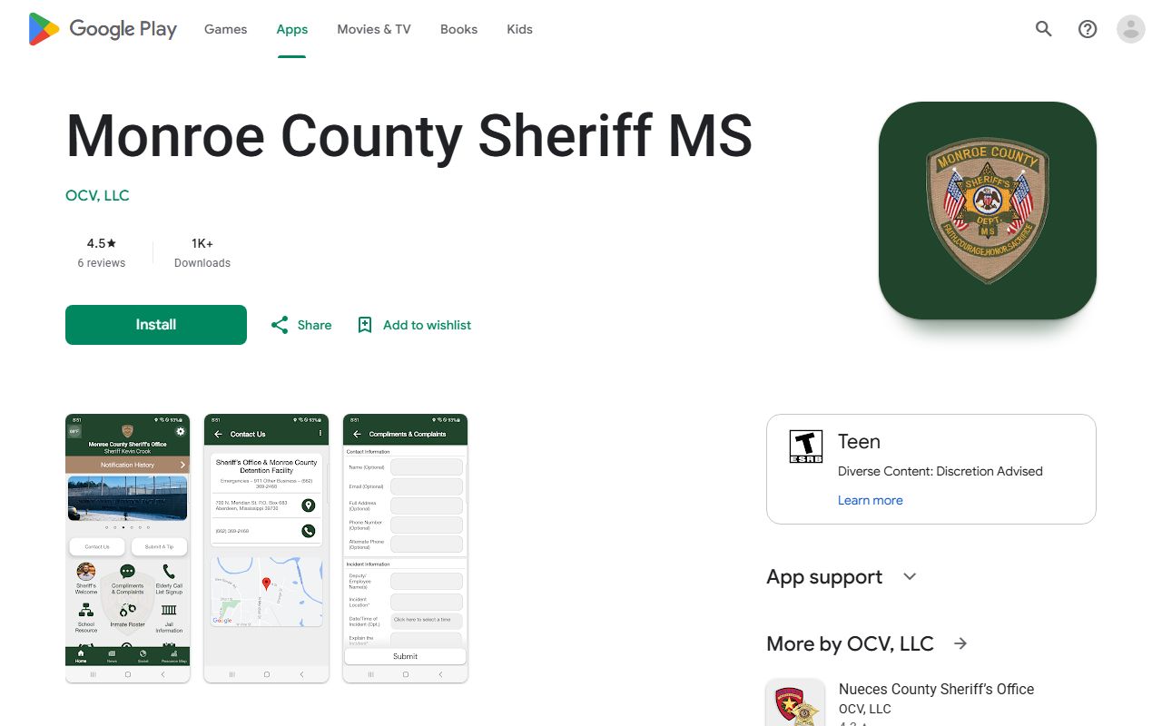 Monroe County Sheriff Android app for jail and tip reporting